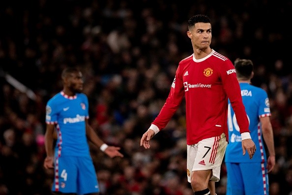 Cristiano Ronaldo con Manchester United. Getty.