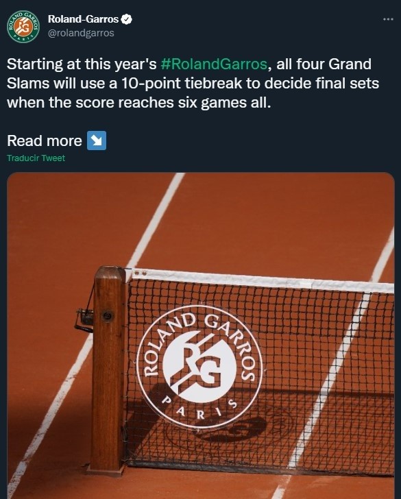 Nueva regla de Tie Break en Grand Slam de tenis - Diario EL SOL