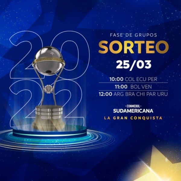 Foto: Twitter oficial de la Copa Sudamericana.