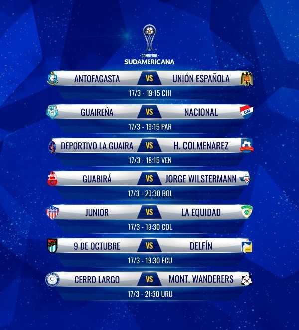 Foto: Twitter oficial de la Copa Sudamericana.