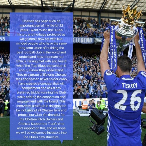 Comunicado de Terry en Twitter