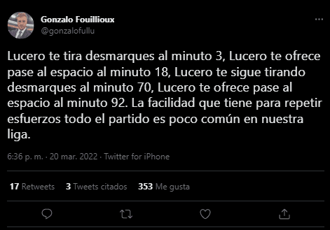 Gonzalo Fouillioux Twitter
