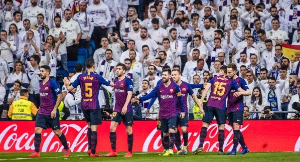 Barcelona goleando al Real Madrid en el Bernabéu en 2018 (Getty Images)