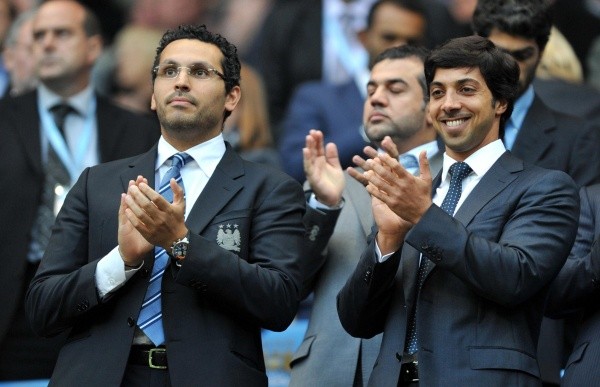 Khaldoon Al Mubarak y Mansour bin Zayed Al Nahayan: Getty