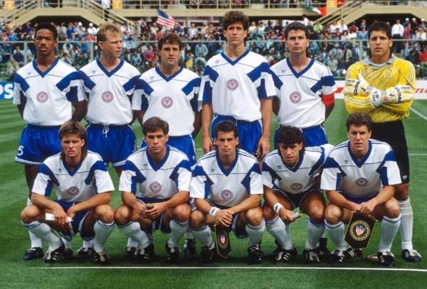Plantel de Estados Unidos que jugó en Italia 1990 (US Soccer)