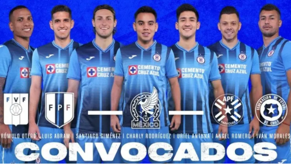 Convocados de Cruz Azul en Selecciones Nacionales (Cruz Azul)