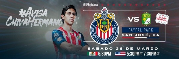 Foto: Twitter oficia l de Chivas.