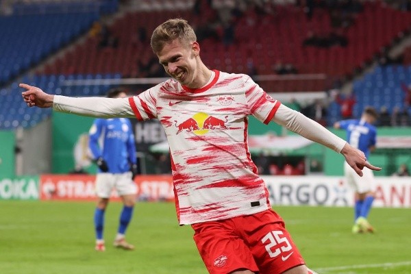 Dani Olmo en Leipzig. (Getty)