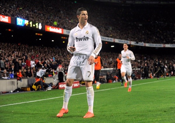 Cristiano Ronaldo en el Camp Nou: Getty