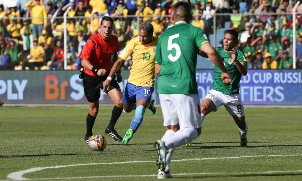 Neymar en el útlimo Brasil - Bolivia en La Paz