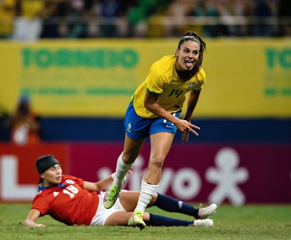 Con la selección brasileña.