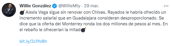 Información de Willie González (TW Willie González)