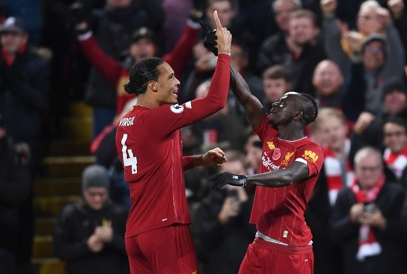 Van Dijk y Mané en Liverpool. Getty.