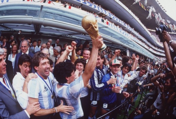 Maradona con Argentina en 1986