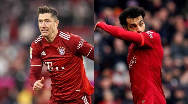 Robert Lewandowski y Mohamed Salah