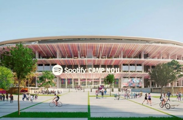 Así lucirá la fachada del Spotify Camp Nou (Barcelona)