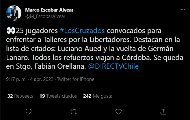Marco Escobar Twitter