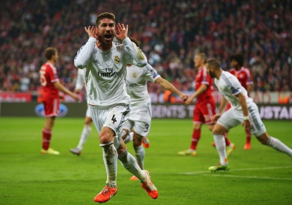 Sergio Ramos ante Bayern Munich en 2014: Getty