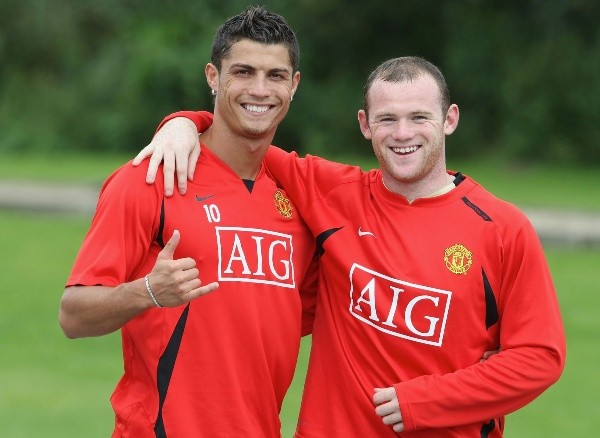 Cristiano Ronaldo y Wayne Rooney: Getty