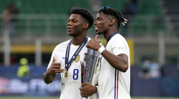 Tchouaméni y Pogba fueron campeones de la Nations League con Francia