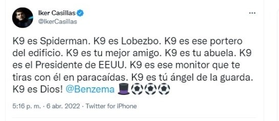 Twitter Iker Casillas
