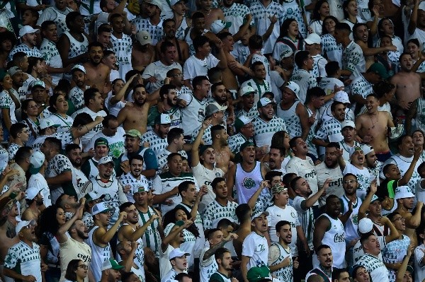 La Torcida del Porco festejó en una noche histórica. Conmebol.