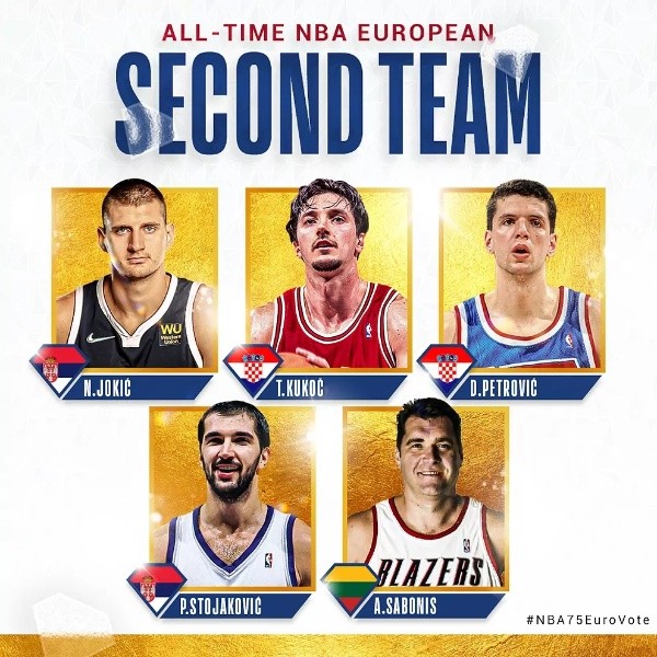 El Segundo Equipo de los mejores jugadores de Europa (NBA Europe)