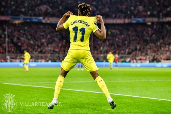 Foto: Divulgação/Villarreal CF - Chukweze marcou o gol da classificação aos 43 minutos do segundo tempo