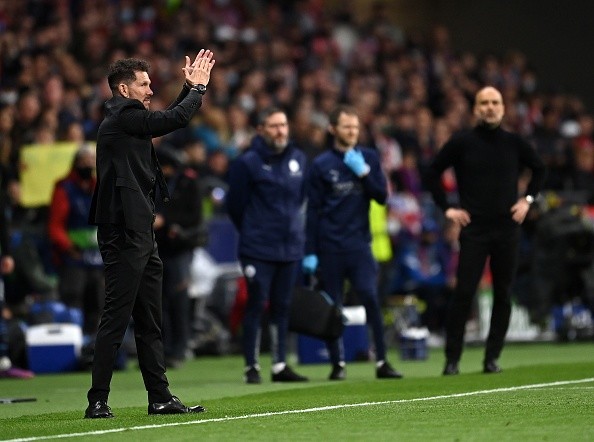 Simeone al final del partido. Getty.