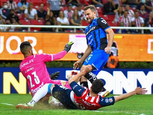 Zapopan, Jalisco, 13 de abril de 2022. , durante el partido de la jornada 12 del torneo Grita Mexico Clausura 2022 de la Liga BBVA MX, entre las Chivas Rayadas del Guadalajara y los Rayados de Monterrey, celebrado en el estadio Akron. Foto: Imago7/Sandra Bautista