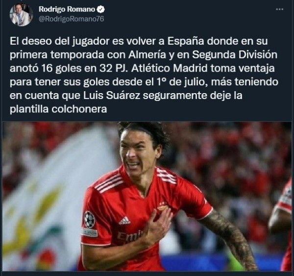 Darwin Núñez quiere jugar en España