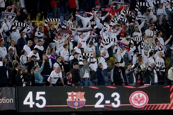 Hinchas de Frankfurt. Getty.