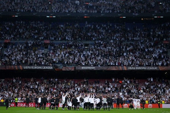 Fans del Frankfurt en el Camp Nou: Getty