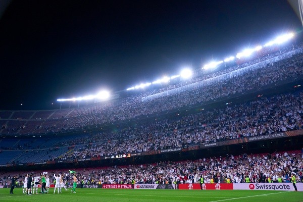 Fan del Eintracht en el Camp Nou: Getty