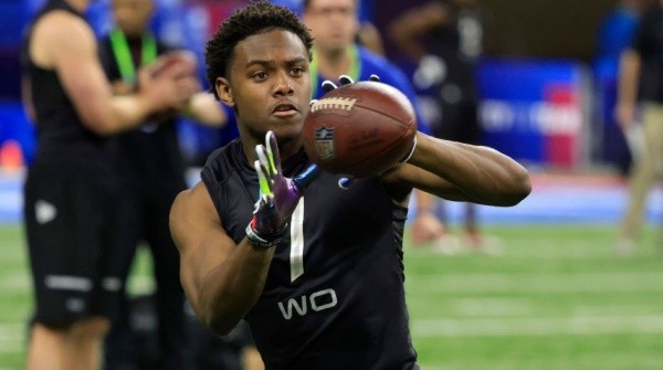 Dotson during the combine