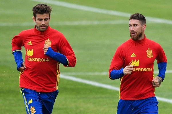 Gerard Piqué y Sergio Ramos: Getty