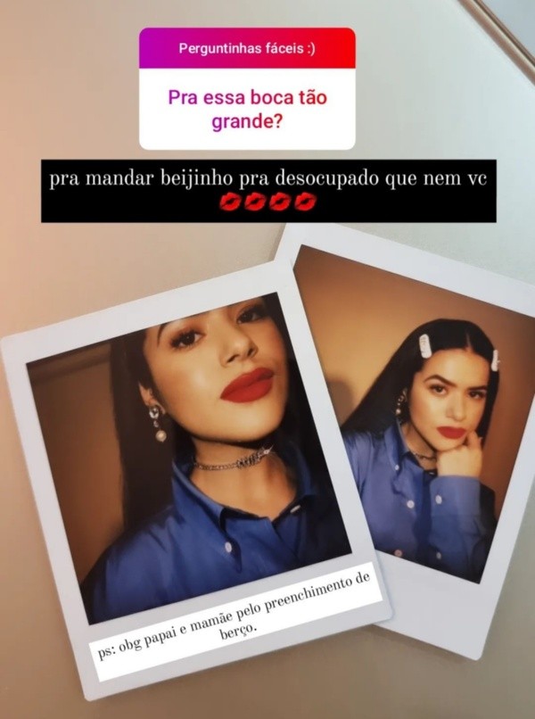 Imagem: Reprodução/Instagram oficial de Maísa Silva