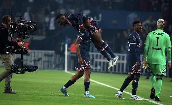 Festejo de PSG. Getty.