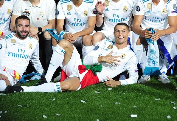 Cristiano Ronaldo, campeón de Champions. Getty.