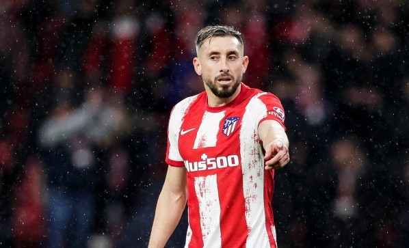 MADRID, SPAIN - MARCH 11: Hector Herrera of Atletico Madrid during the La Liga Santander  match between Atletico Madrid v Cadiz FC at the Estadio Wanda Metropolitano on March 11, 2022 in Madrid Spain (Photo by David S. Bustamante/Soccrates/Getty Images)-Not Released (NR)