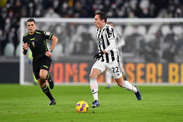 Chiesa en acción con Juventus. Getty.