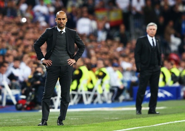 Pep Guardiola v Carlo Ancelotti (Getty)