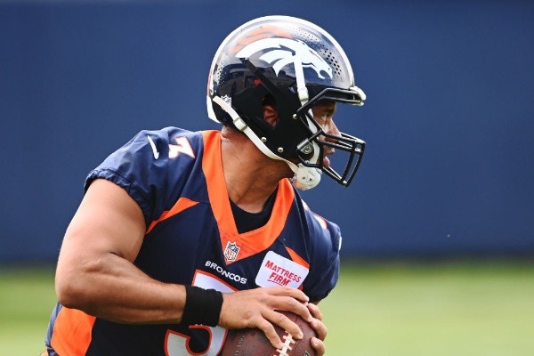 QB Russell Wilson at Broncos' mini camp