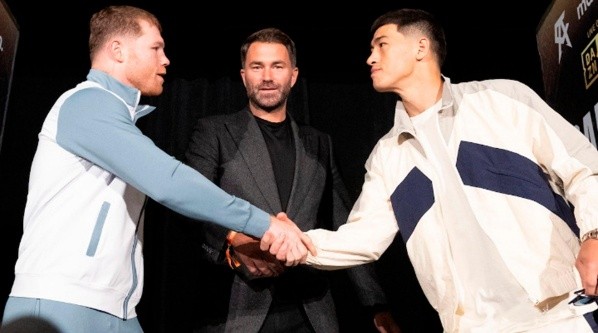 Canelo Álvarez yDmitry Bivol se enfrentarán este sábado.