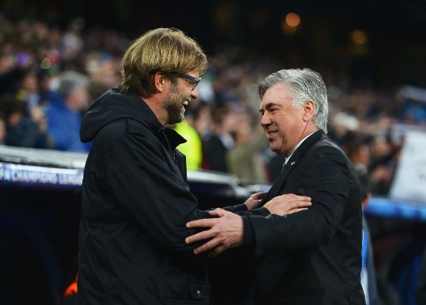 Jürgen Klopp y Carlo Ancelotti