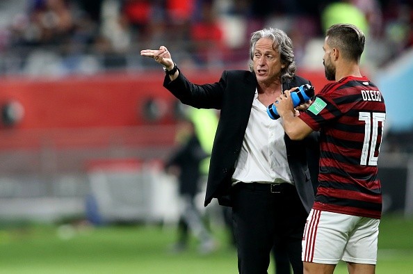 Jesús con Flamengo. Getty.