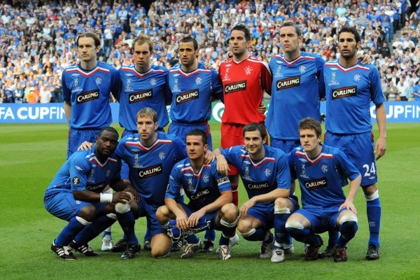 Rangers en la final 2007-08. (Getty)