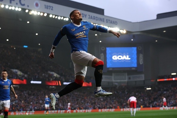 Celebración de Rangers. Getty.