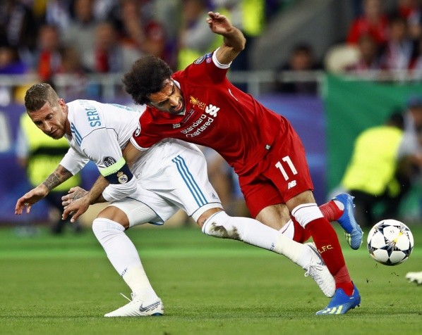Sergio Ramos y Mohamed Salah: Getty