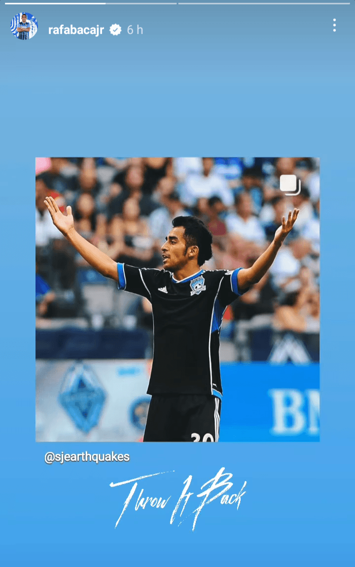 Publicación de Rafael Baca (Instagram @rafabacajr)